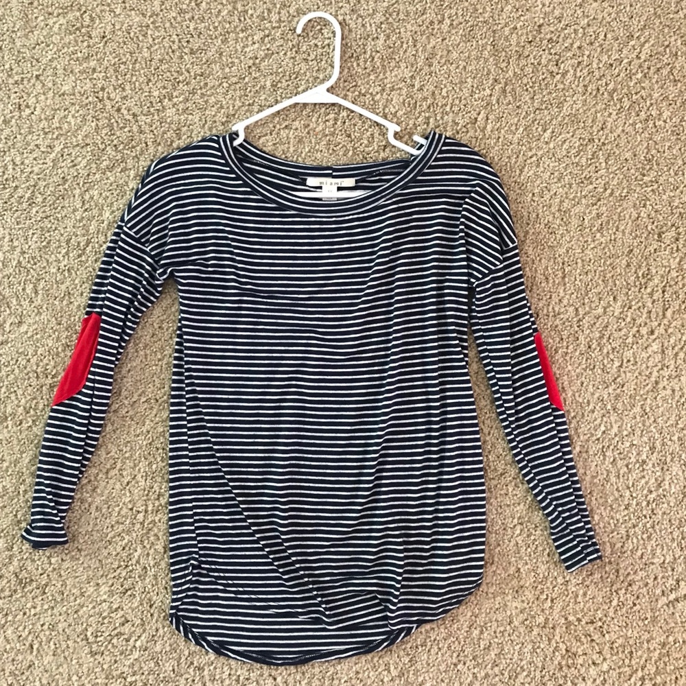 Long sleeved shirt with elbow patches